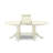 5 Piece Dining Room Table Set Includes an Oval Kitchen Table with Butterfly Leaf and 4 Dining Chairs, Linen White