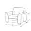Ensemble de canapé et de chaise en cuir Nadin de qualité supérieure avec coussins de dossier moelleux de couleur espresso-108354177-108493247