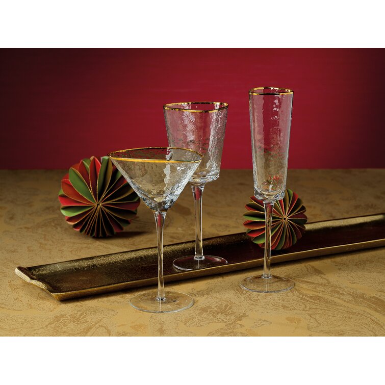4 Lenox Crystal Stemware Wine Glasses Wine Goblets Vintage 