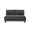 Causeuse sans accoudoirs de 57 po Waxman-87976173