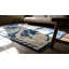 Hand Knotted Wool Area Rug in Blue