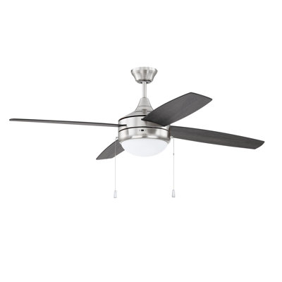Ventilateur de plafond standard à 4 pales de 52 po avec 4 tiroirs et chaîne d'éclairage Phaze Energy Star inclus