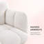 Chaise berçante moderne en sherpa avec poche et dossier haut-375757712