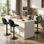 Bar Stools Set of 2 Modern Swivel Bar Chairs, Barstools Counter Height with High Backrest Easy 3-5 Minute Assembly for Bar, Kitchen, Dining Room-269593247-509190431