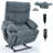 Lift Recliner Chair Heat Massage Dual Motor Infinite Position Up To 350 LBS Large Electric Power Lift Recliners With Power-Remote, Medium-Firm And Heavy Duty, Blue