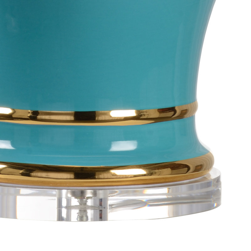Audrey Table Lamp, Turquoise