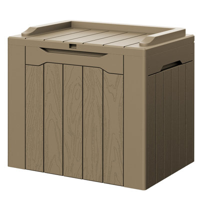 Coffre de terrasse verrouillable 32 gallons avec siège Devoko
