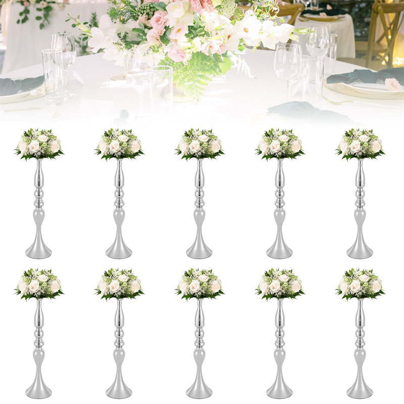 Harle Metal Table Vase, Silver
