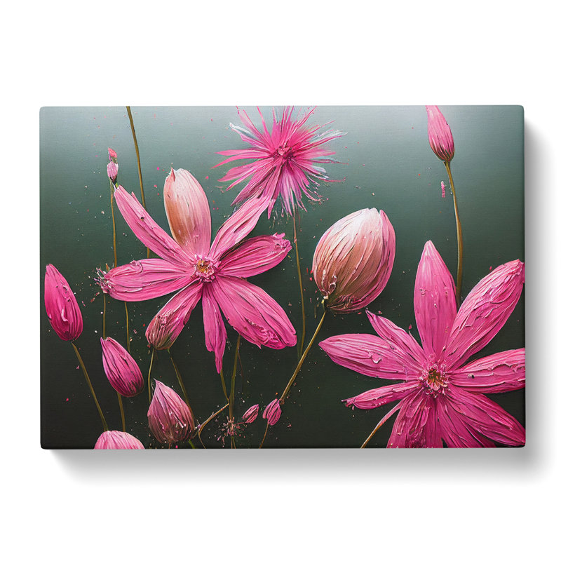 Captivating Wildflowers Floral - Wrapped Canvas, 35cm H x 50cm W x 3cm D