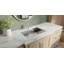 Lavabo de salle de bain encastrable en acier inoxydable 23,6 po x 16,5 po Badeloft ES-UB-04-L-BS en acier inoxydable brossé-99358759