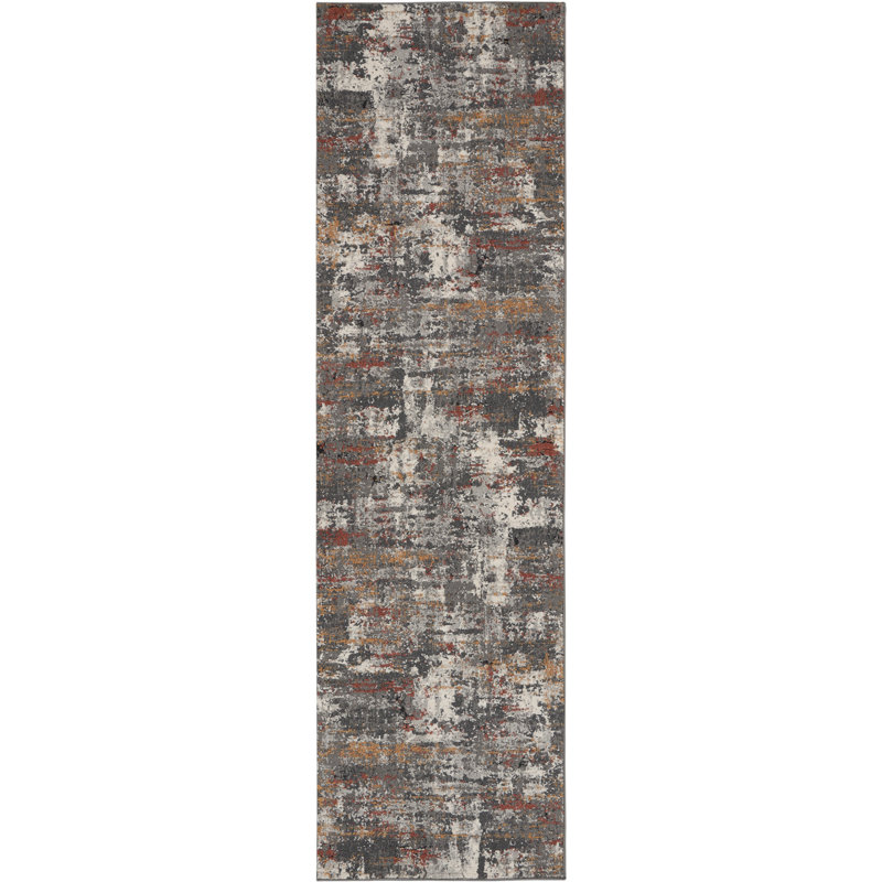 Keishasha Abstract Indoor / Outdoor Rug, Runner 2'2" x 7'6"