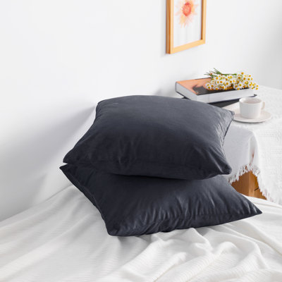Housse de coussin carré à fermeture à glissière, housse en velours de luxe, très douce - NTBAY