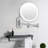 Teejay Modern Round LED Lighted Magnifying Bathroom Wall Mounted Makeup Mirror, Chrome-213531775