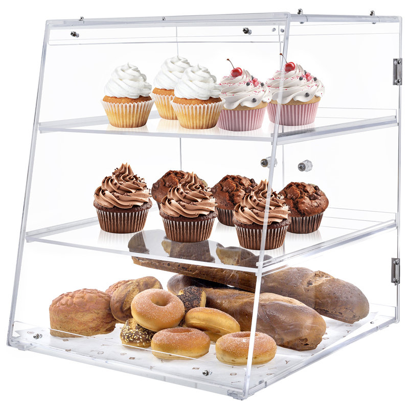 Diquon 3 Tier Clear Food Storage Container Breadbox
