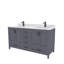 Rooh 60'' Double Bathroom Vanity with White Quartz Top-101808828-101808827