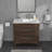 31"L x 18"W Bathroom Vanity Top Ceramic Drop In Single Basin Bathroom Sink with One Faucet Hole(No Base)-125359606