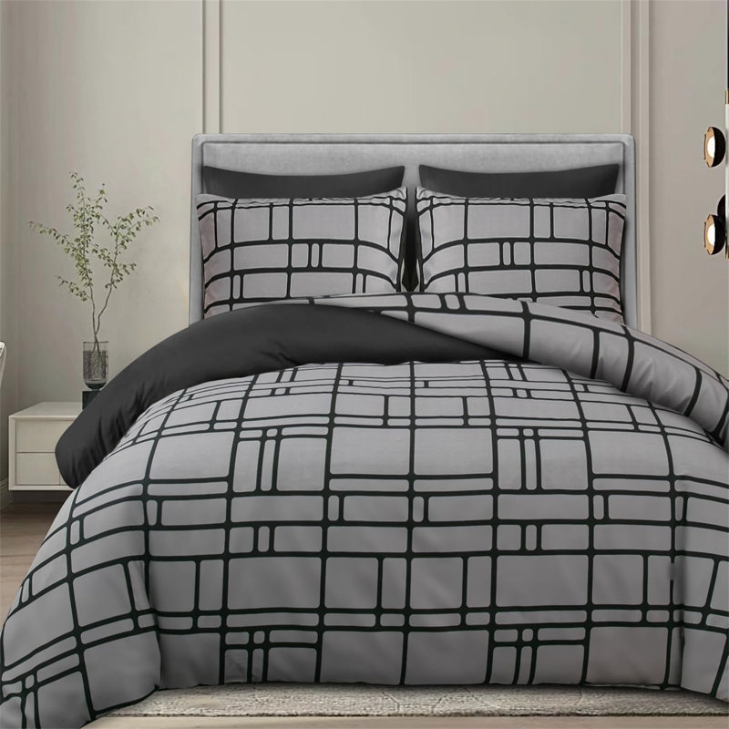 Reaf Duvet Cover with Pillow Shams