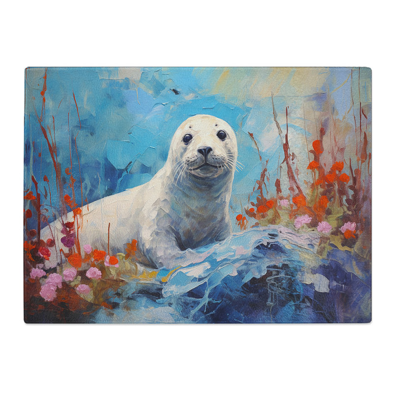 Seal Palette Knife  Glass Chopping Board