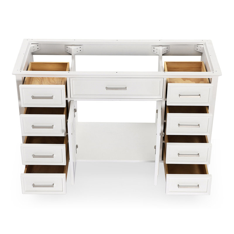Base de meuble-lavabo simple 55 po Ferree, Blanc