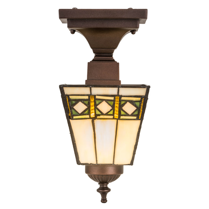 Meyda Tiffany & Stained Glass 1 - Light Semi Flush Mount