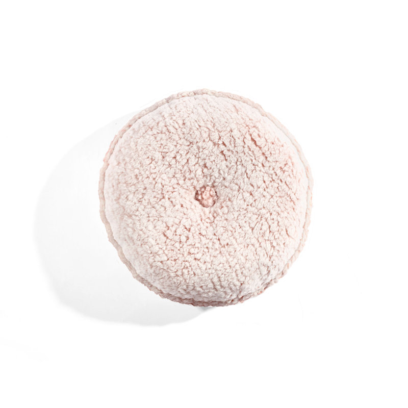 Round Pillow Cover & Insert, Blush