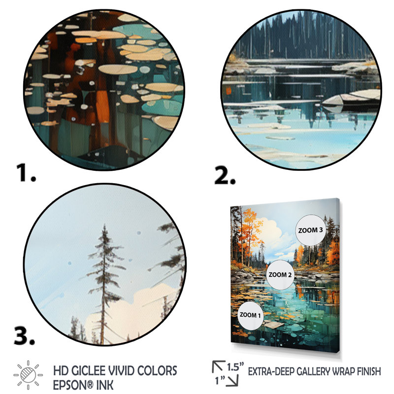 Cristan Bold Landscape Canada Emerald Wilderness IV, Toile tendue, H 44 po x l 34 po x P 1,5 po