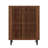 33.46" Modern Walnut Wooden  6-Tier Shoe Cabinet With Louvered Doors-1933676311