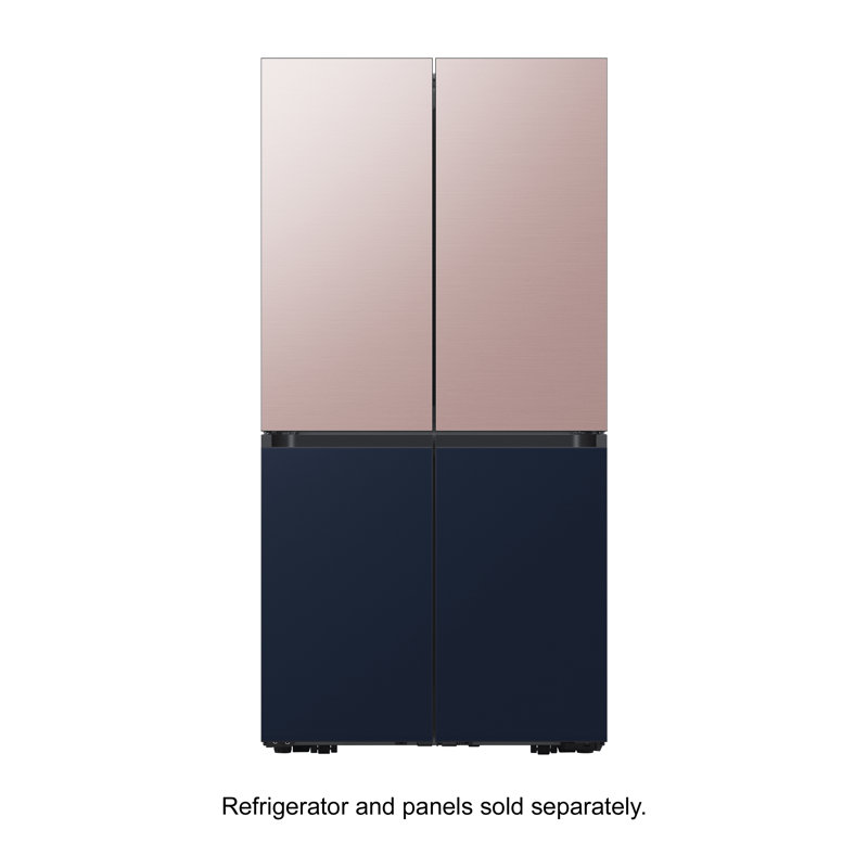 Réfrigérateur intelligent 22,8 pi³ à porte française à profondeur de comptoir 36 po Bespoke, Noir mat, Noir mat