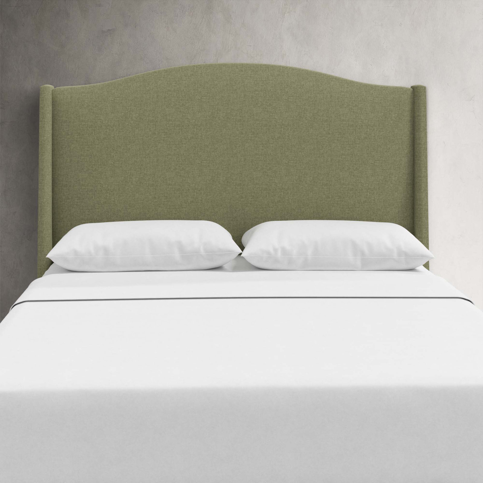 Byrd Cotton Headboard, Twin, Zuma Laurel Textured Linen