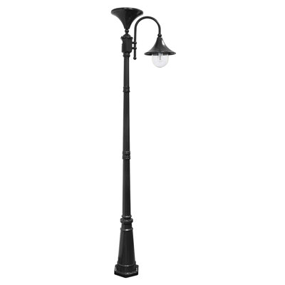 Lampe solaire Everest sans creusage ni câblage - finition noire