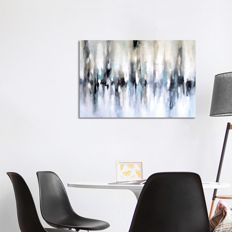 «Abstract Cityscape» par Radiana Christova, impression sur toile tendue, H 26 po x l 40 po x 1,5 po