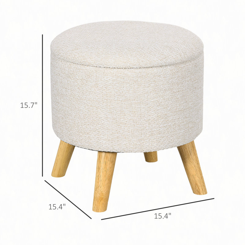 Repose-pieds avec rangement, repose-pieds rond et tabouret