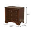 Table de chevet avec USB, cerisier brun-1580418629