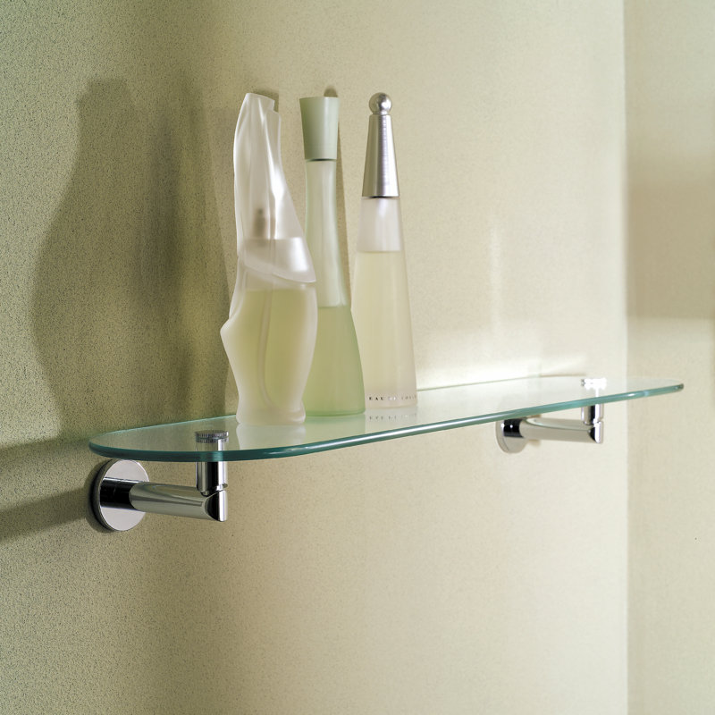 Sine Shelf, Polished Chrome, 2.5" H x 24" W x 5.7" D