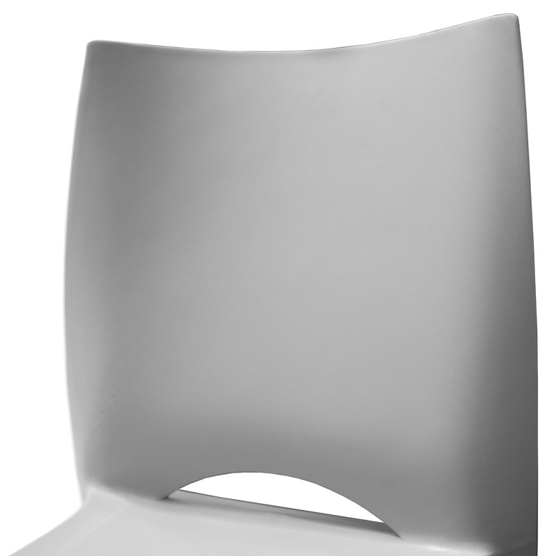 Ruzicka 18'' H Stacking Side Chair, Light Gray