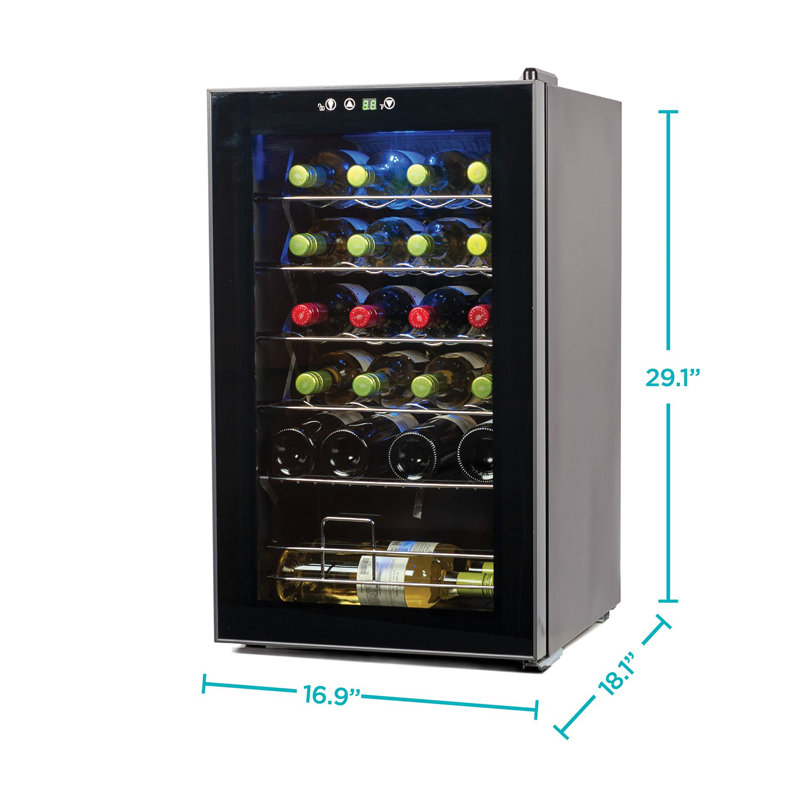 24 Bottle Single Zone Freestanding Wine Refrigerator