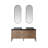 Carlon 60'' Double Bathroom Vanity with Vanity
