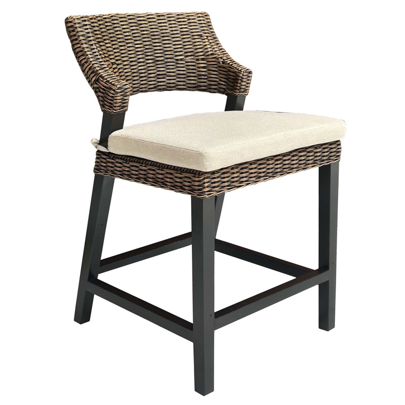 Tabouret de comptoir Morotai brun antique