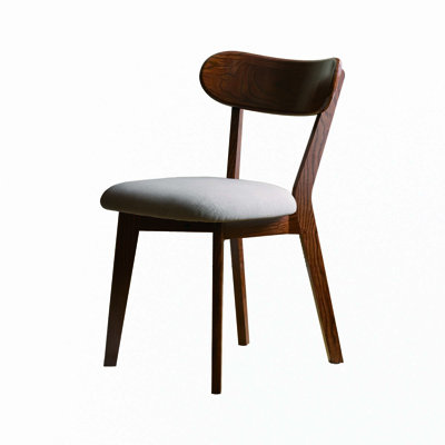 Chaise en bois massif (ensemble de 1)