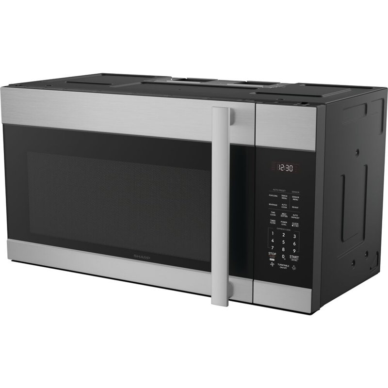 Sharp 1.7 Cubic Feet 1000 Watt Over The Range Microwave with Sensor Cooking