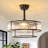 20'' Crystal Caged Mid Century Chandelier Ceiling Fan with Light Kit and Remote Control Included-848437085