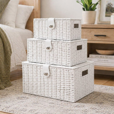 Wicker Laundry Set