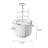 2 Qt Ice Cream Maker Attachment Compatible with KitchenAid® 4.5-7 Qt Stand Mixers, Leak-Proof Freeze Bowl, Fits Tilt-Head and Bowl-Lift