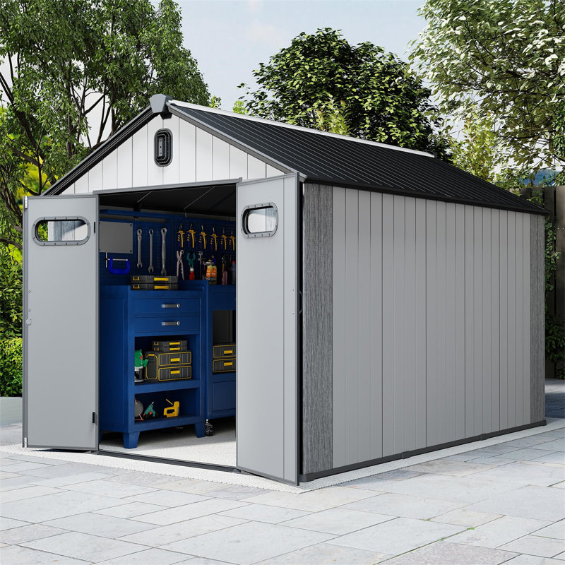 8x14Ft Resin Outdoor Storage Shed