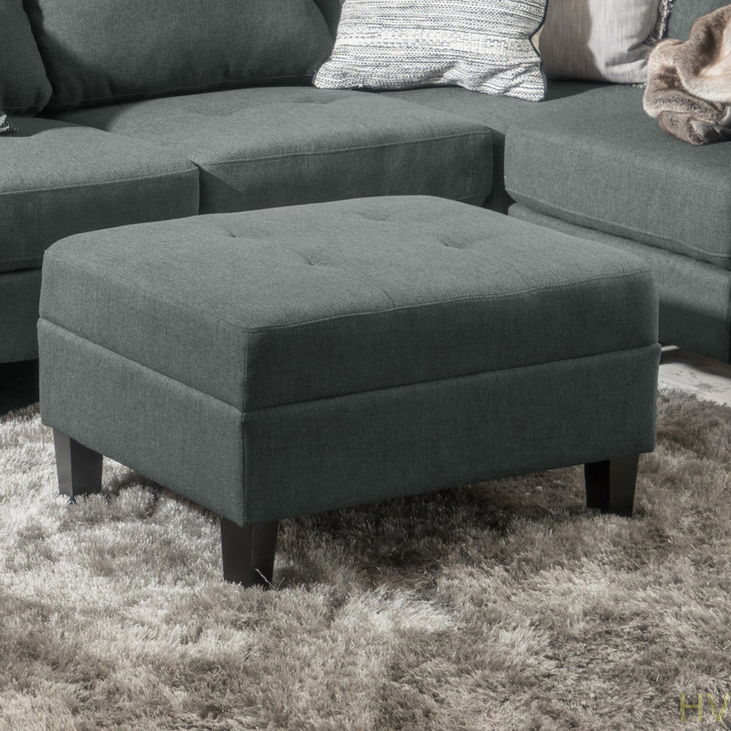 Repose-pieds OTTOMAN Classic, Gris foncé