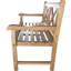 Banc de jardin en teck naturel Nordic Teak - Abdouallah
