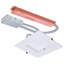 Carré de secours intégré à intensité variable de 38 po à DEL avec projecteur encastré sur le marché de 38 po 120-277 V