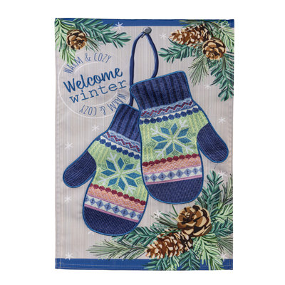 Drapeau de jardin Winter Mittens