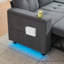 3 Seater Fabric Sofa & Chaise-1759071680
