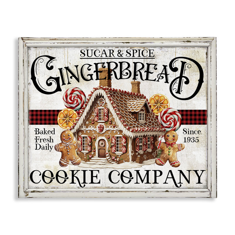Art mural sur toile Gingerbread, H 30 po x l 40 po